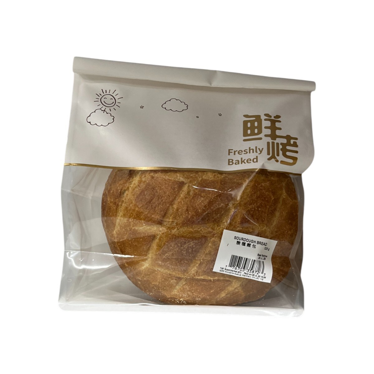 BREAD & TEA スポットオーダー T&T Bakery Sourdough Bread (525g) ｜ 大统华超级市场