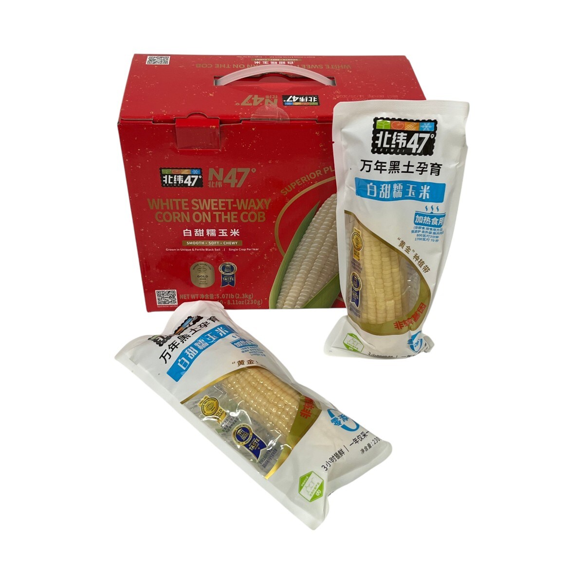 Coffret maïs gluant blanc N47 (10x200g) ｜ 大统华超级市场