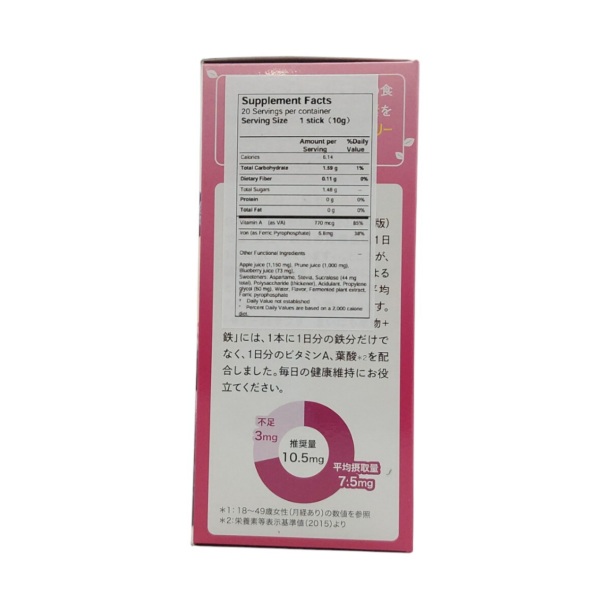 Fine Japan水果補鐵果凍(20x10g) ｜ 大統華超級市場