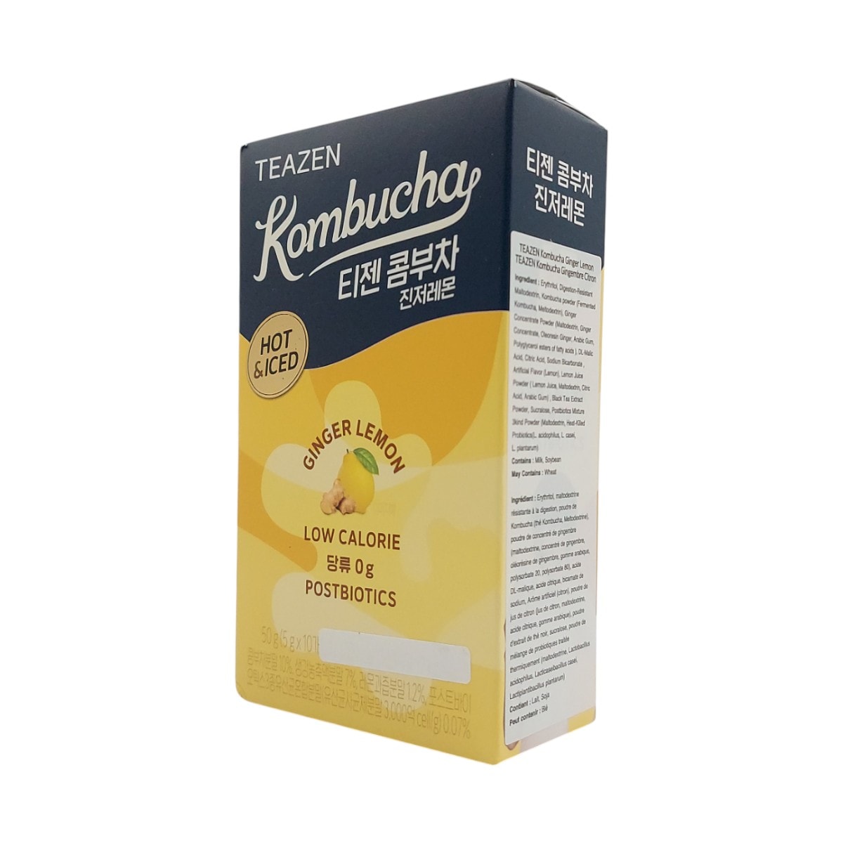 Teazen Kombucha Ginger Lemon (10pcs) ｜ 大統華超級市場