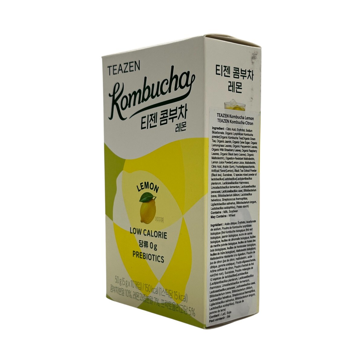 話題沸騰！韓国発 LEMON BOTTLE❌2箱　10本 Teazen Kombucha - Lemon (10x5g) ｜ 大统华超级市场