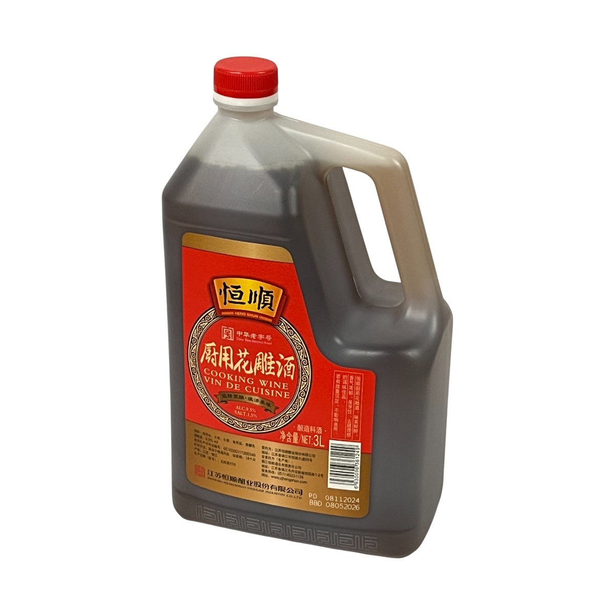 恆順廚用花雕酒(3L) ｜ T&T Supermarché