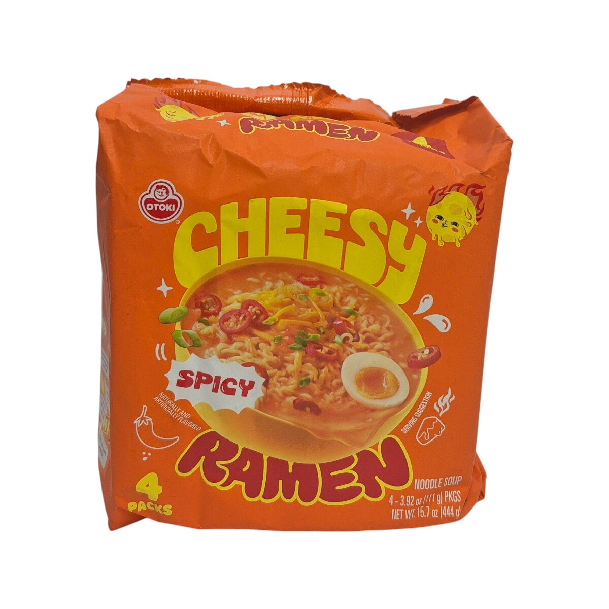 めんち Otoki Cheesy Spicy Ramen (4x111g) ｜ 大统华超级市场