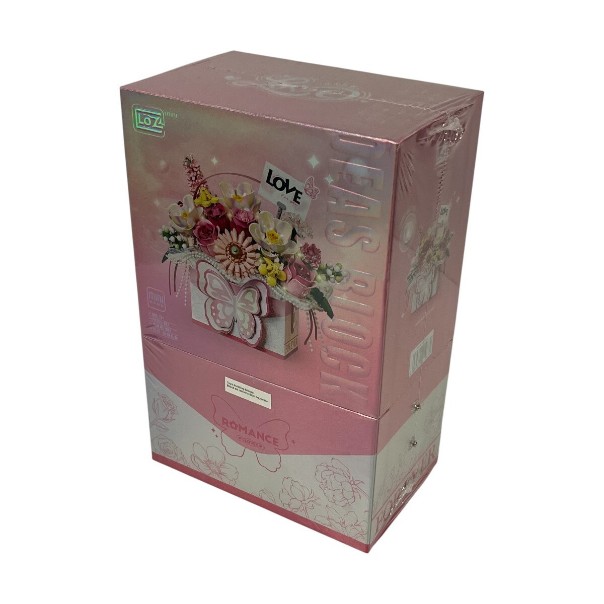 Loz Rose Pink Butterfly Gift Box Blocks (each) ｜ 大統華超級市場