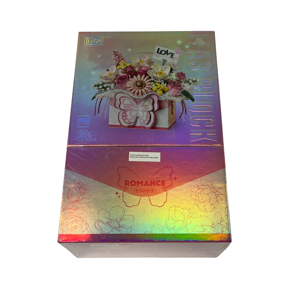 Loz Rose Pink Butterfly Gift Box Blocks (each) ｜ 大統華超級市場