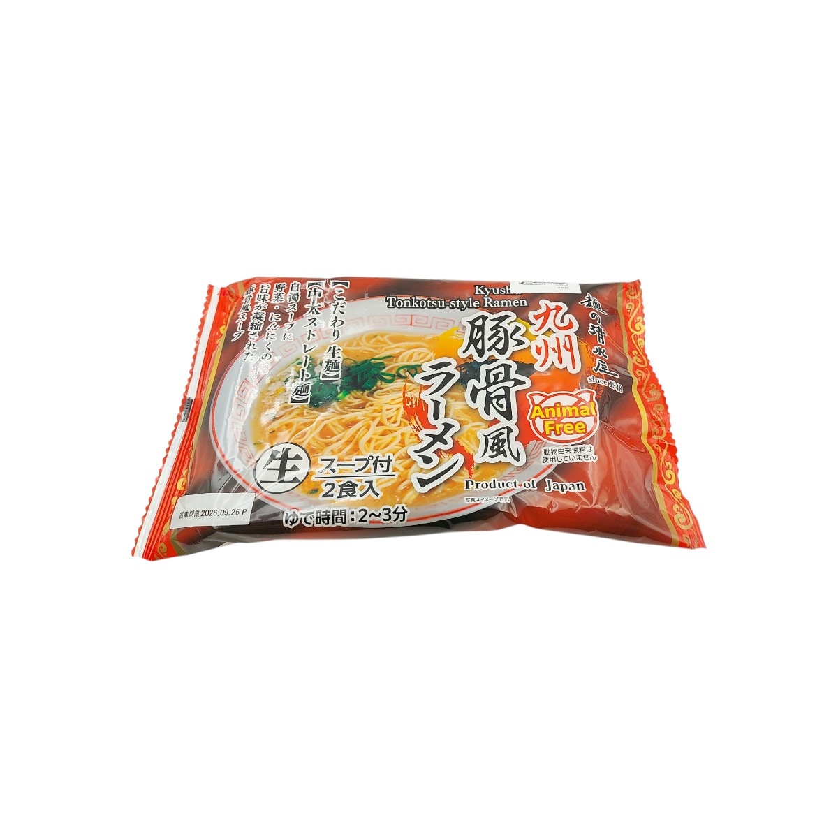 清文 清水屋九州豚骨拉面(296g) ｜ 大統華超級市場