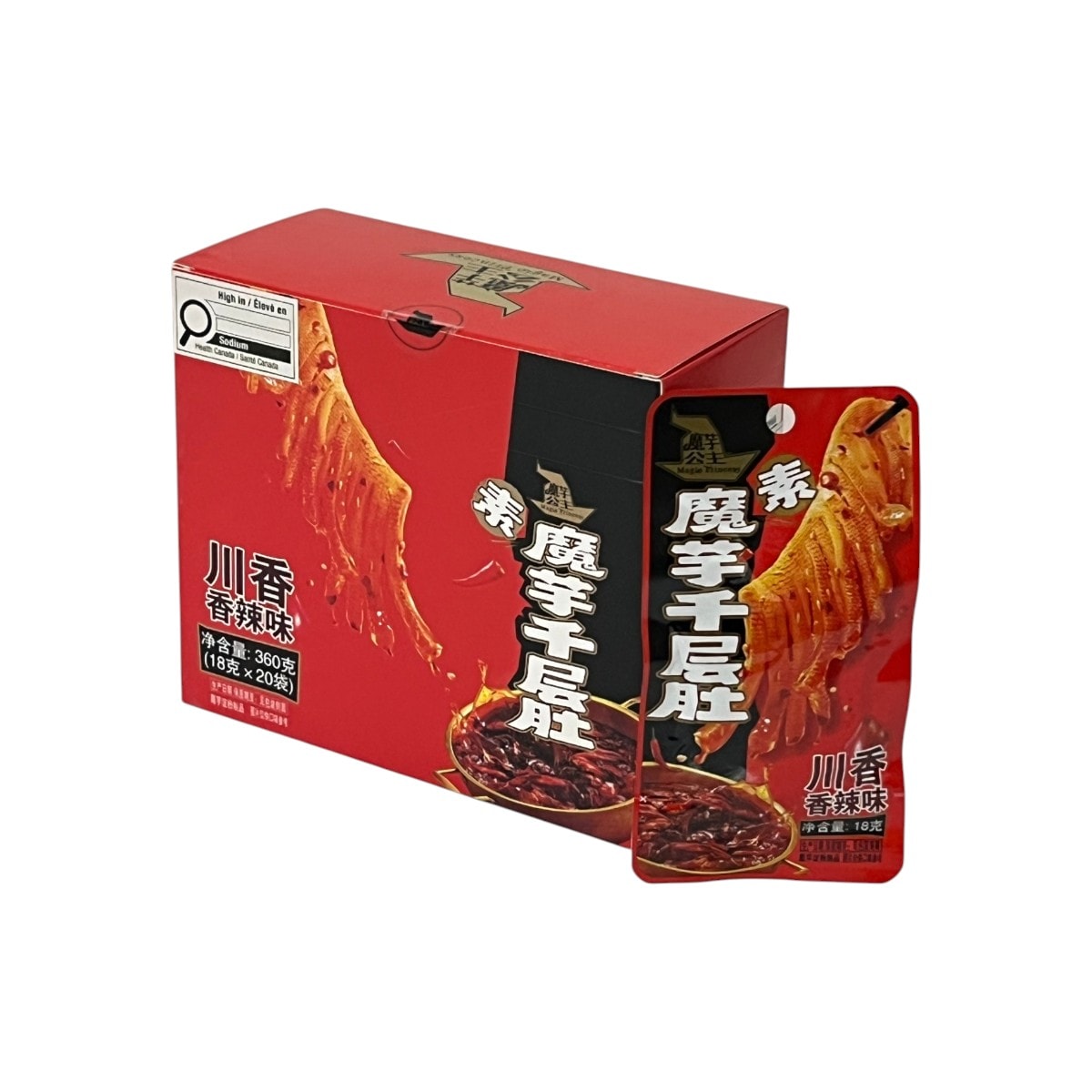 Magic Princess Sichuan Style Spicy Konjac (20x18g) ｜ 大统华超级市场