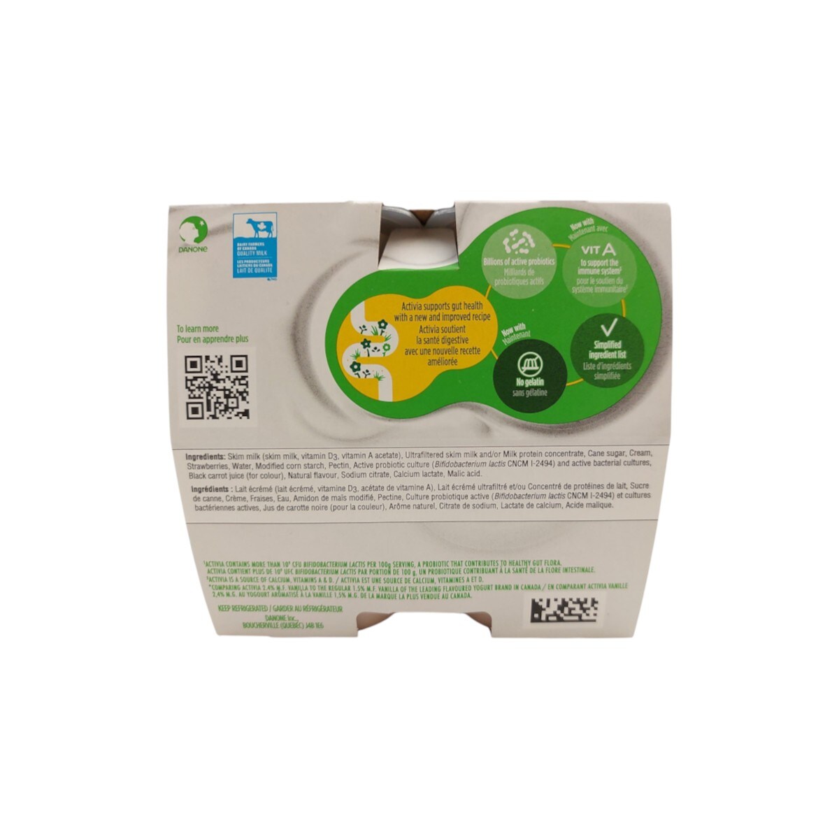 Activia Strawberry Yogurt (8x100g) ｜ 大统华超级市场