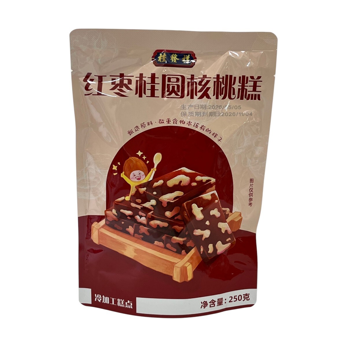 Gui Fa Xiang Red Date Longan Walnut Cake (250g) ｜ 大統華超級市場