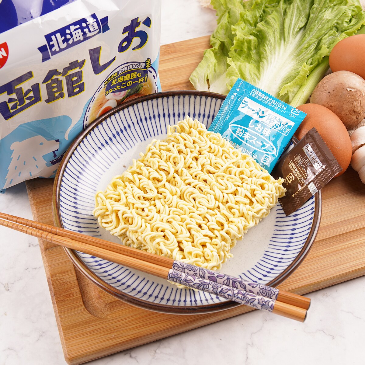 日本日清函館鹽香拉麵(87gx5) ｜ 大統華超級市場