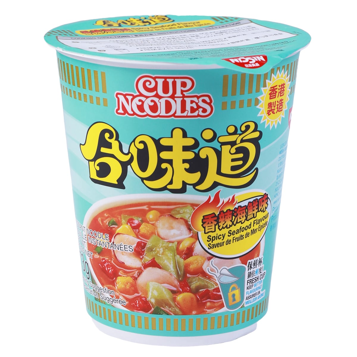 能面小喝食 Nissin Spicy Seafood Cup Noodles (75g) ｜ 大统华超级市场