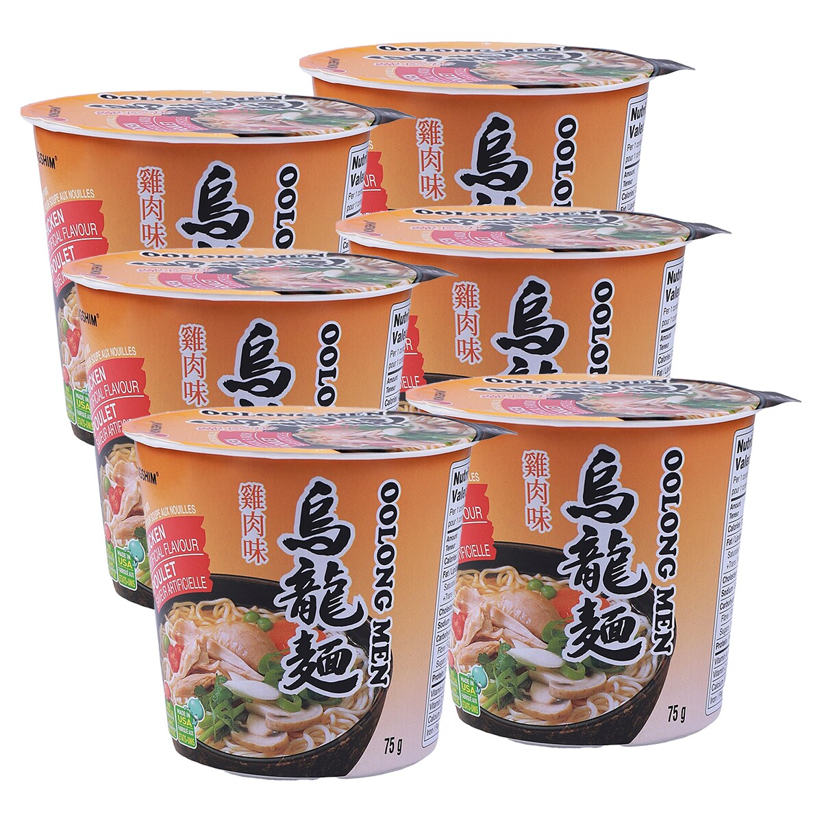 Nong Shim Cup Noodle-Chicken (75gx6) ｜ 大統華超級市場