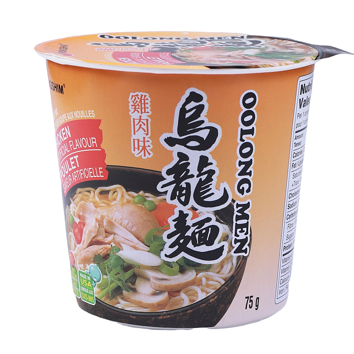 Nong Shim Cup Noodle-Chicken 75 g ｜ T&T Supermarché