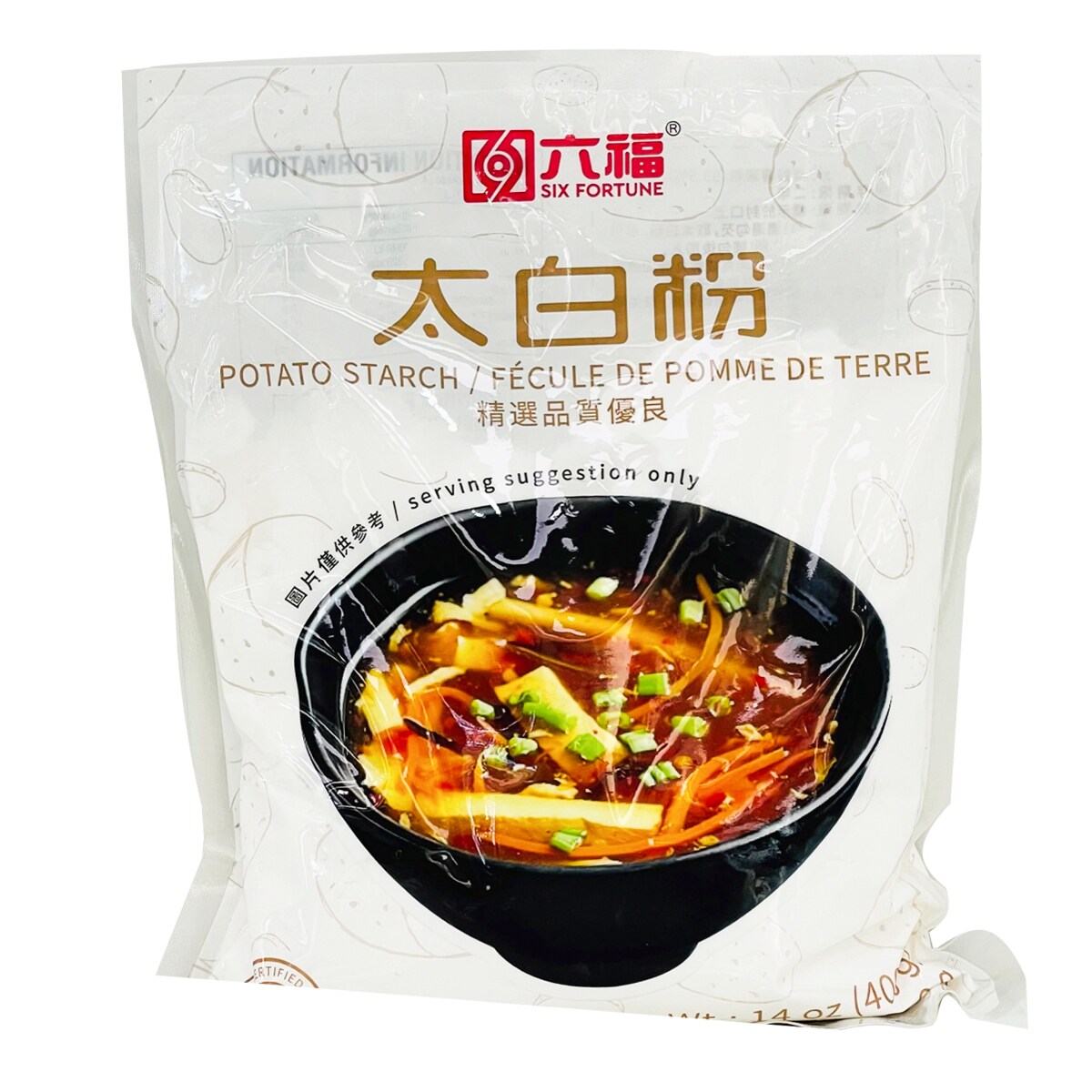 六福太白粉400克 六福太白粉400克