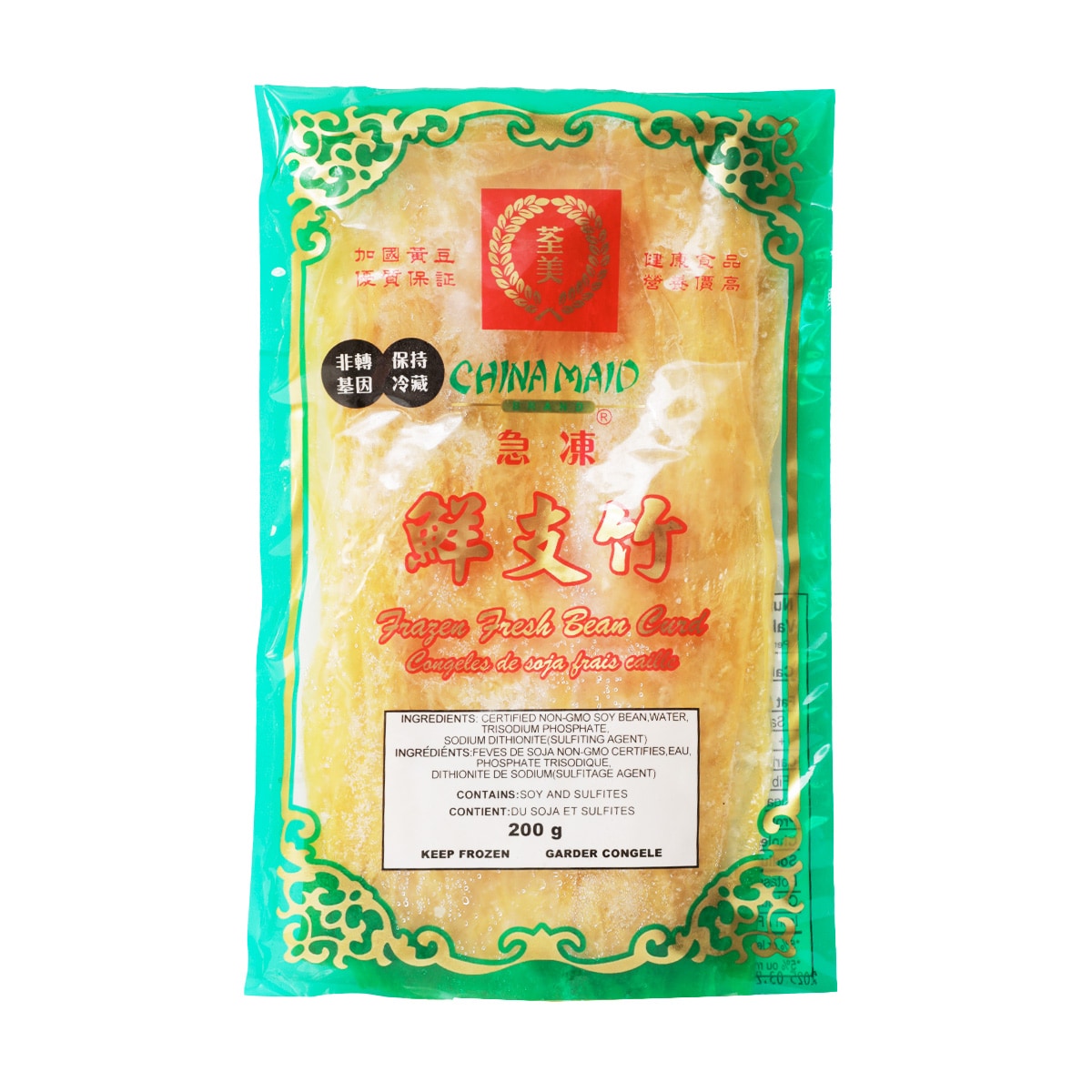 Chinamaid Fronzen Fresh Bean Curd Stick (200g) ｜ 大统华超级市场