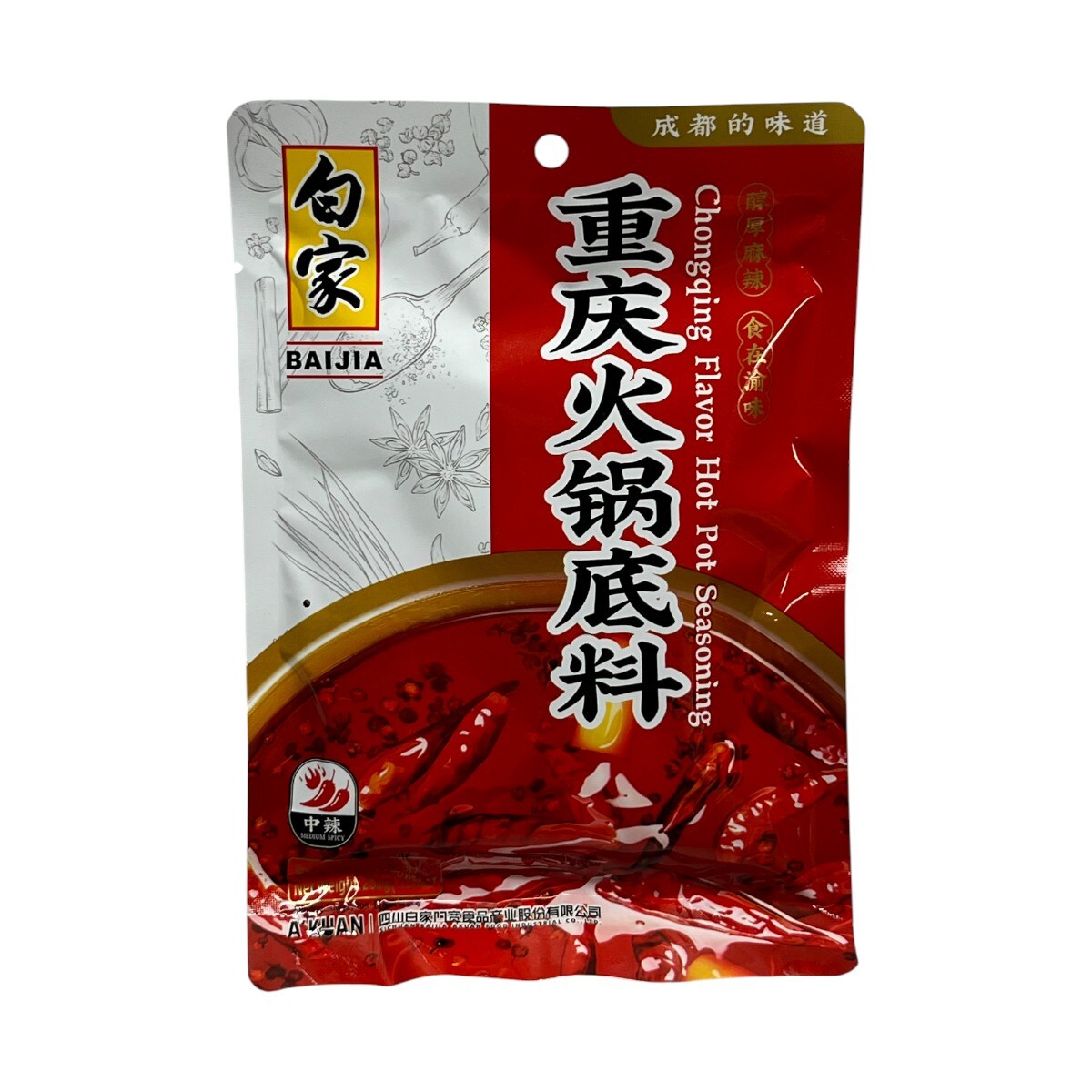 Bai Jia Chongqing Flavoured Hot Pot Seasoning (200g) | T&T Supermarket