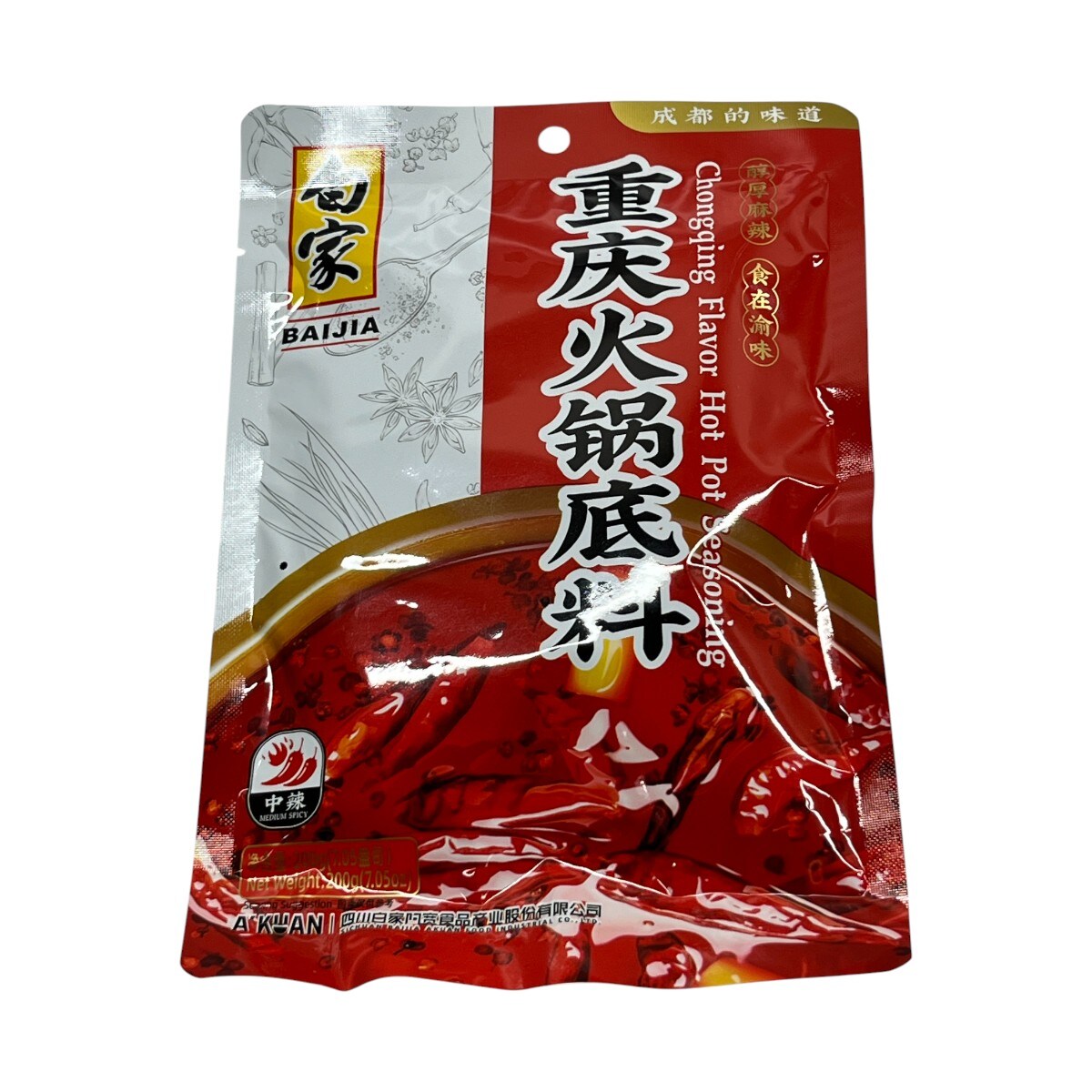 Bai Jia Chongqing Flavoured Hot Pot Seasoning (200g) | T&T Supermarket