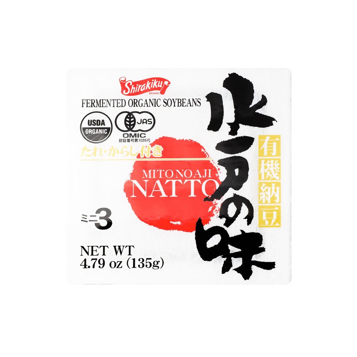 Shirakiku Fermented Organic Soybeans (138g) ｜ 大统华超级市场