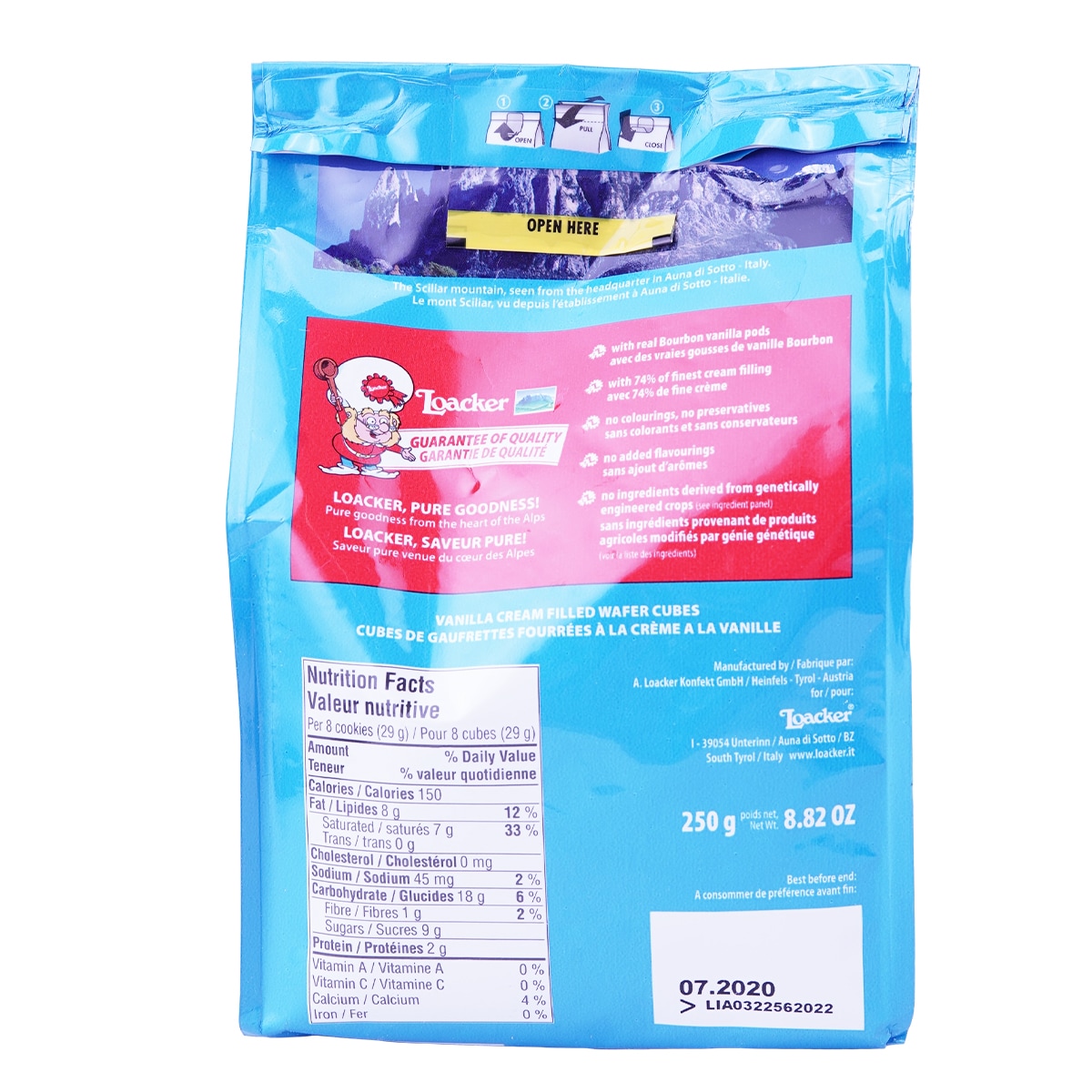 莱家香草粒威化(250g) ｜ T&T Supermarché