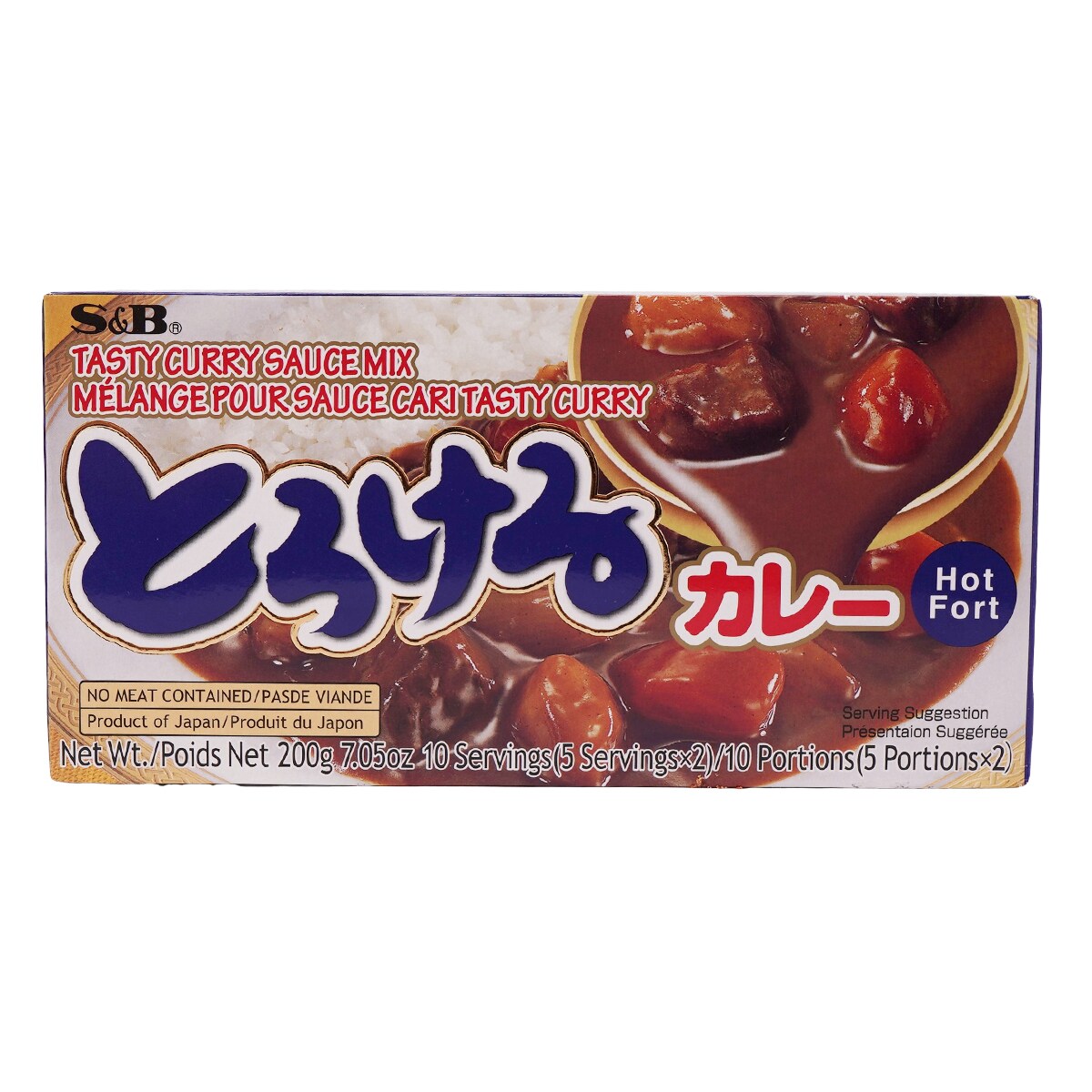 S&B Torokeru Curry Hot (200g) ｜ 大统华超级市场