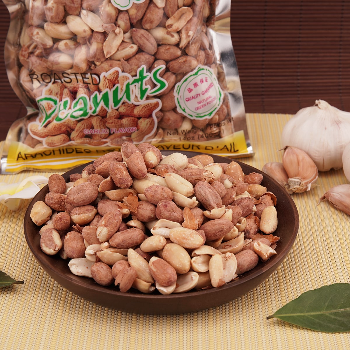 common gull products. ふゆの三点盛り Jia Fu Li Garlic Roasted & Unshelled Peanuts (400g) ｜ 大统