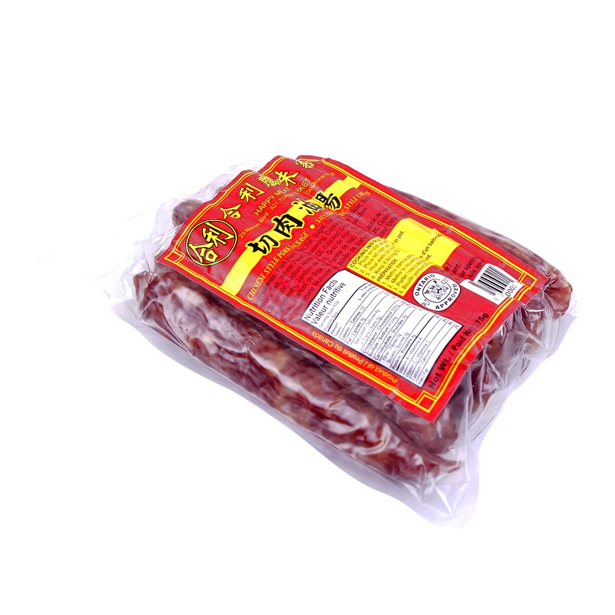 Happy Meat Market Chinese Style Pork Sausage - long (375g) | T&T