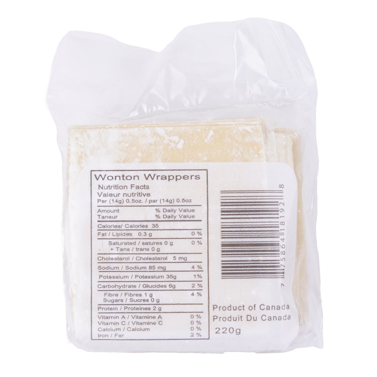 Sun On Wonton Wrappers 220G T&T Supermarket