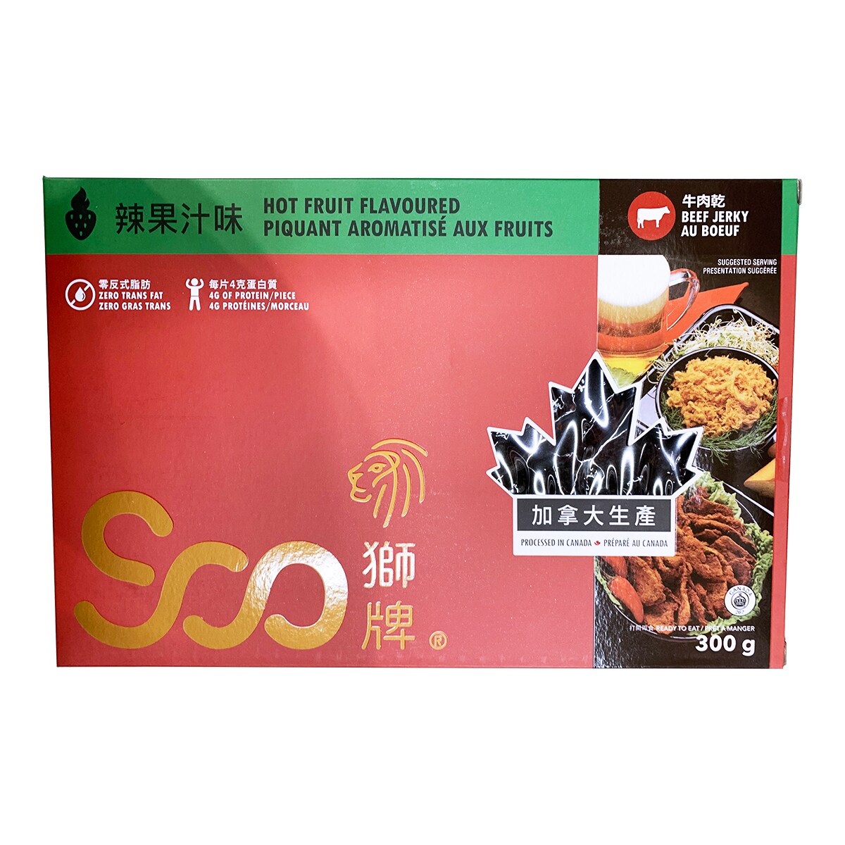 hot fruit flavored beef jerky