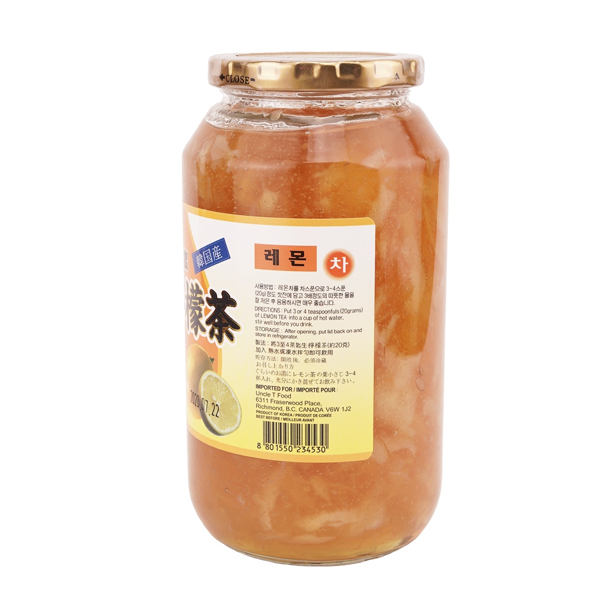 Canaan Korean Honey Lemon Drink (1kg) ｜ T&T Supermarché