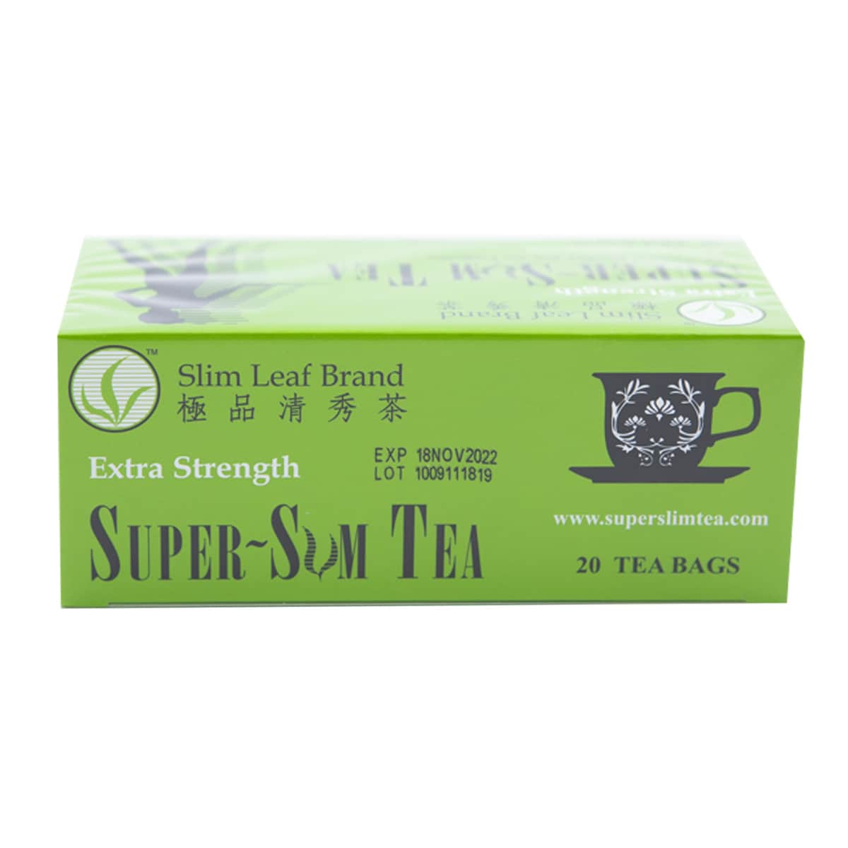 China Slim Tea Super Herbal Tea - Caffeine Free, 20 Tea Bags, 1.76 Oz