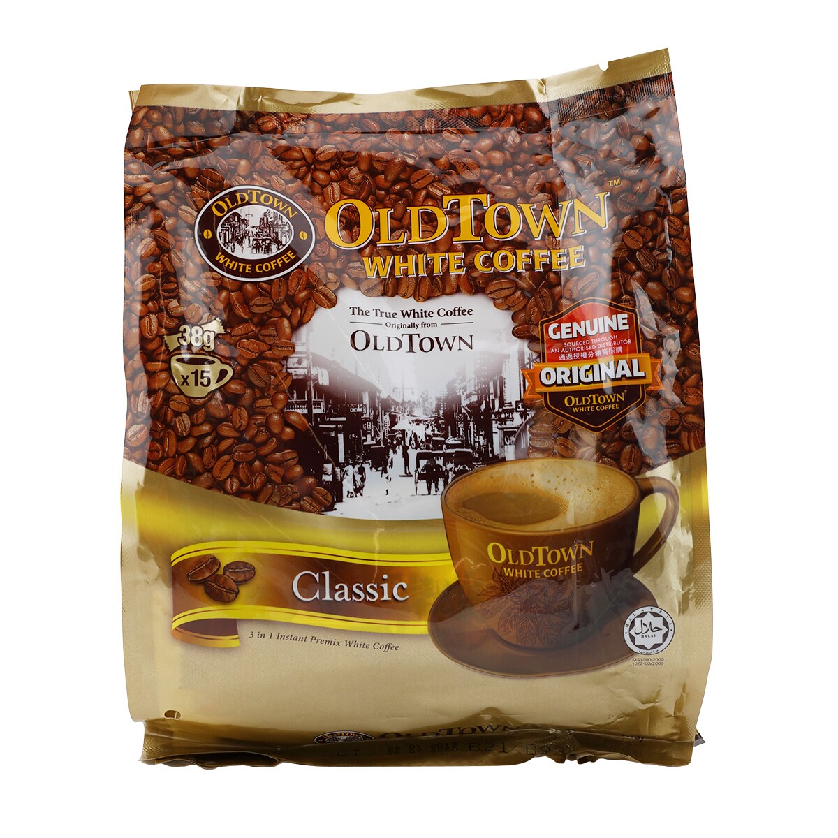 Old Town Classic 3-In-1 Instant White Coffee (38gx15) | T&T