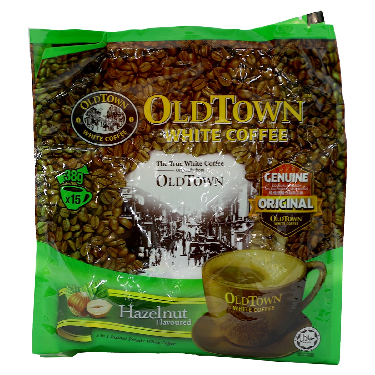 Old Town Hazelnut 3-In-1 Instant White Coffee (40gx15) ｜ 大