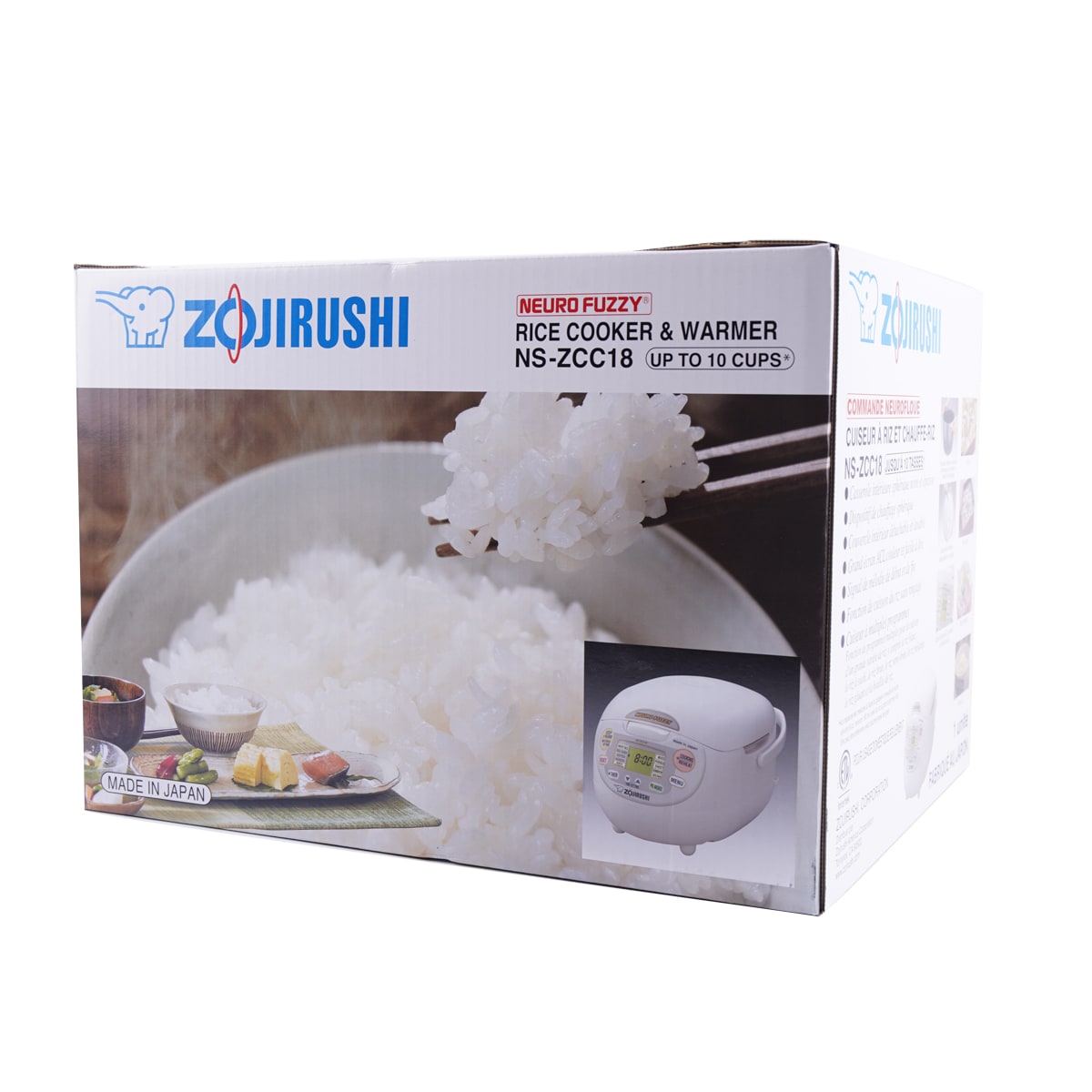Zojirushi Micom Fuzzy-Logic Cuiseur à riz et réchauffeur 10 cup blanc Zojirushi Micom Fuzzy-Logic Cuiseur à riz et réchauffeur 10 cup blanc