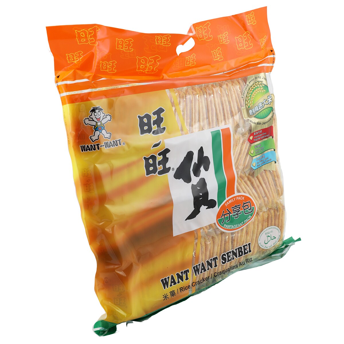 Want Want Rice Cracker (520g) ｜ T&T Supermarché