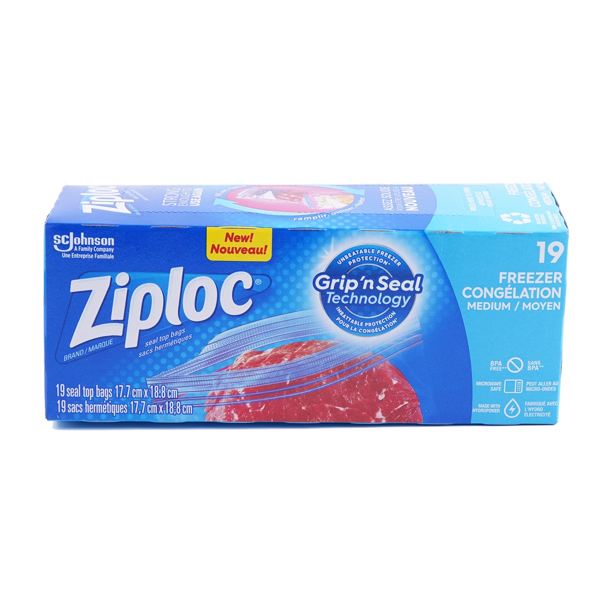 Ziploc Freezer Medium 20s | T&T Supermarket