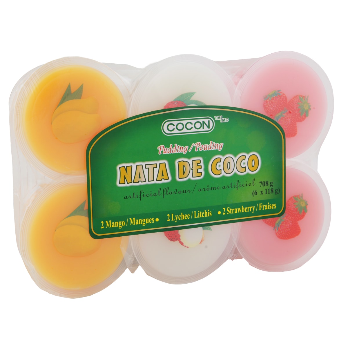 Cocon Mixed Pudding W/Nata Decoco 118gX6 | T&T Supermarket