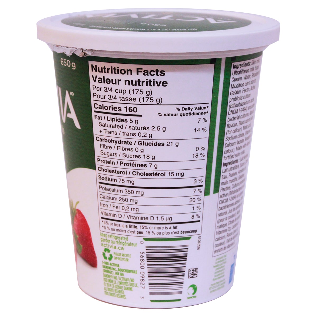 Activia Strawberry 650G T&T Supermarket