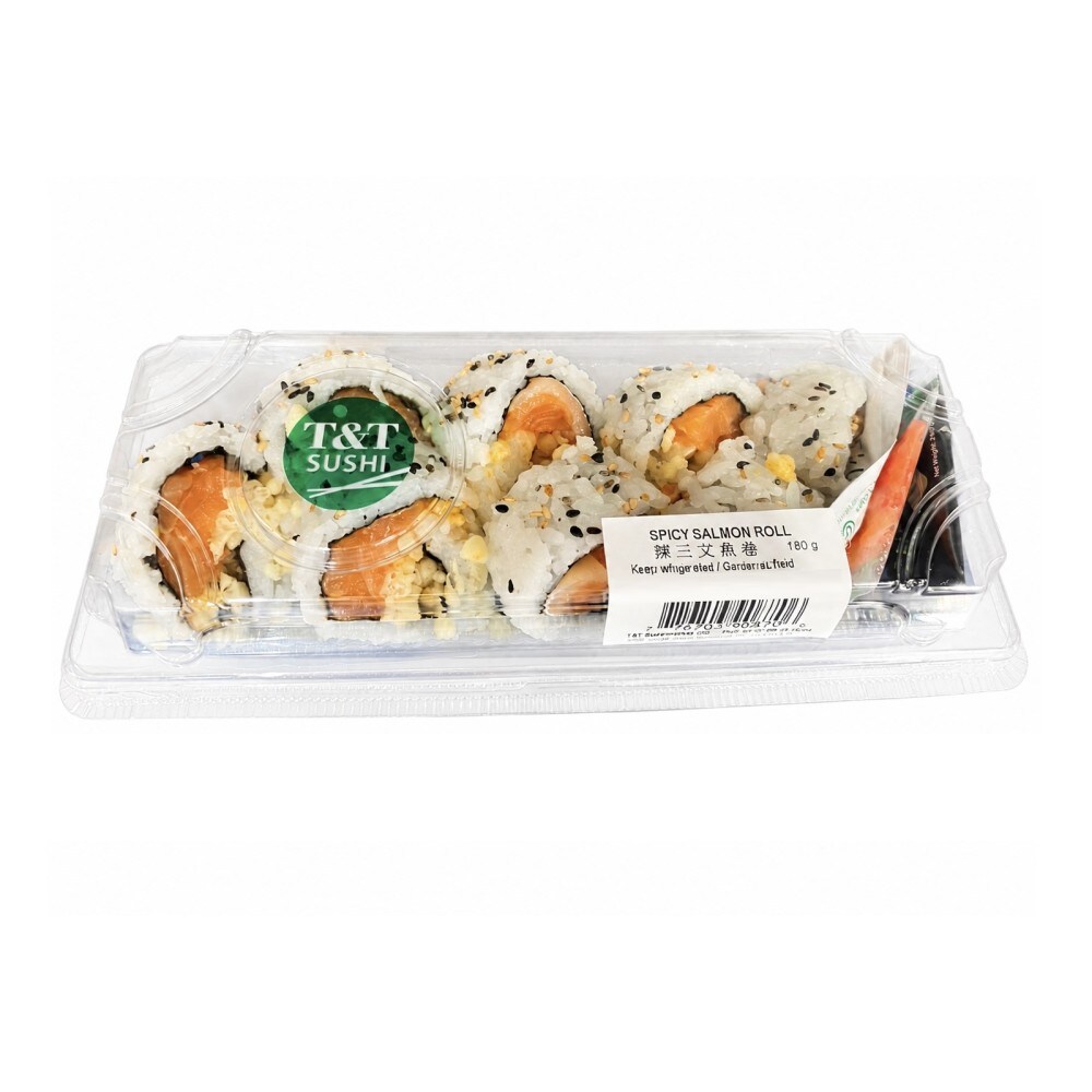 T&T Kitchen Spicy Salmon Roll