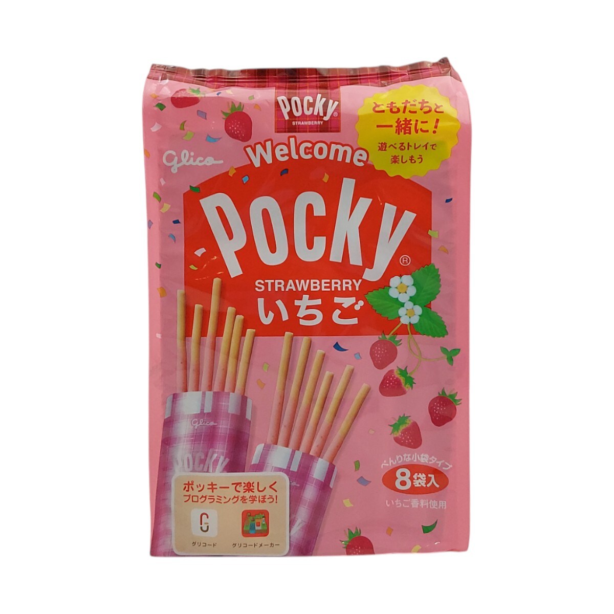 Glico Strawberry Pocky Bag (12gx8) ｜ 大統華超級市場