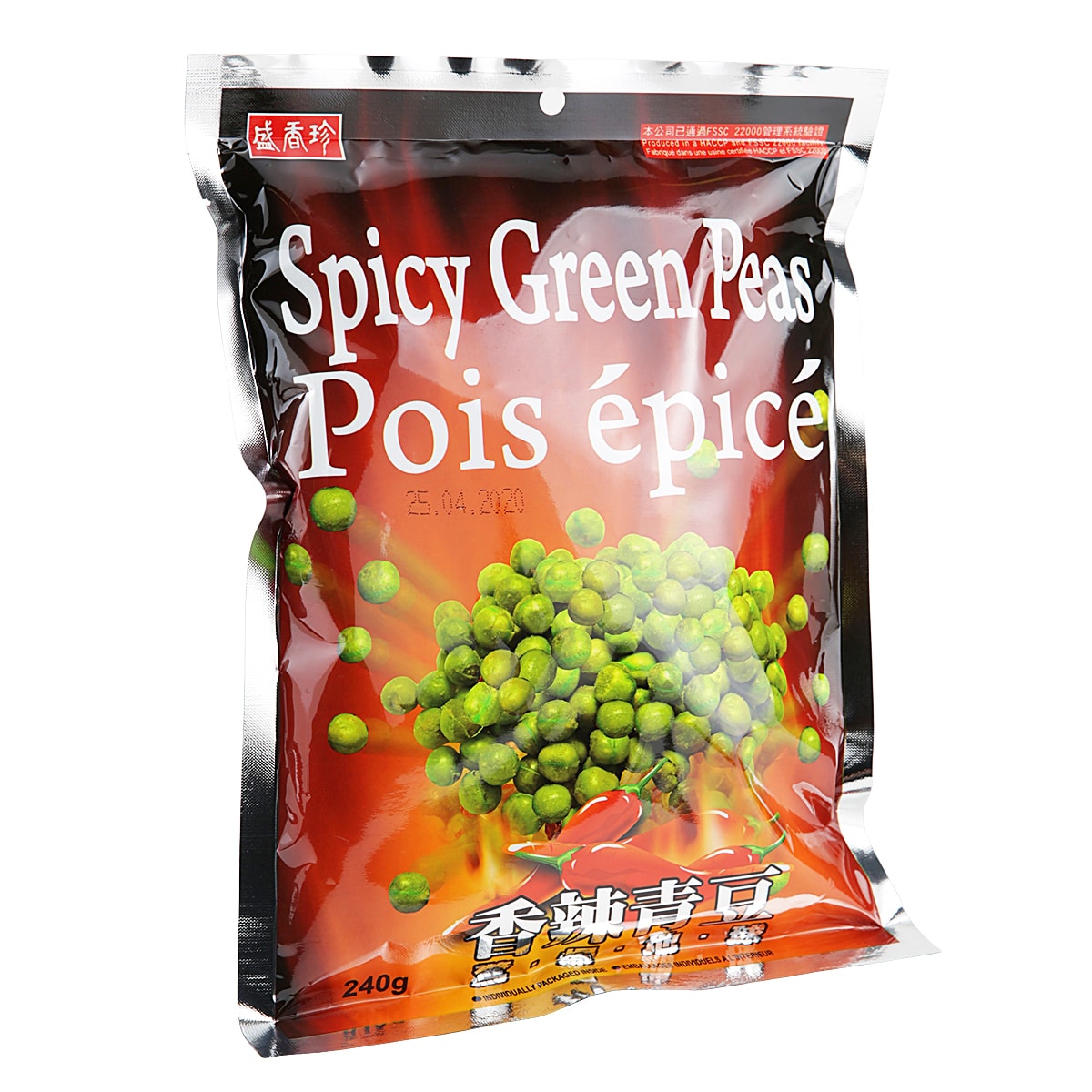 Shj Spicy Green Peas (240g) ｜ T&T Supermarché