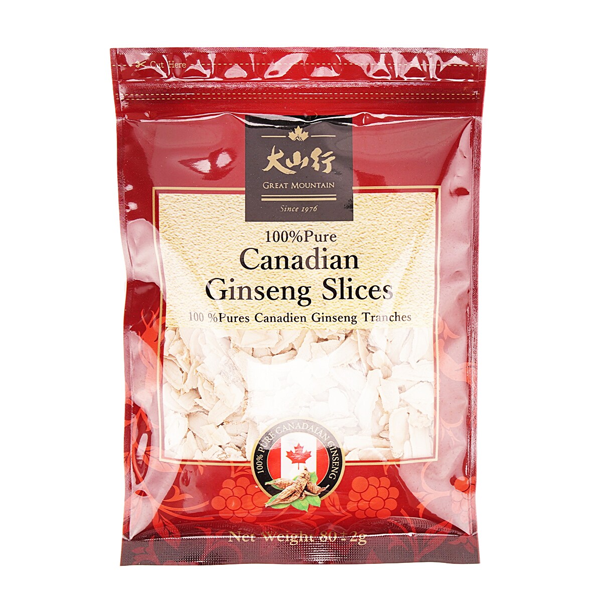 Great Mountain Canadian Ginseng Slices (80g) ｜ 大統華超級市場