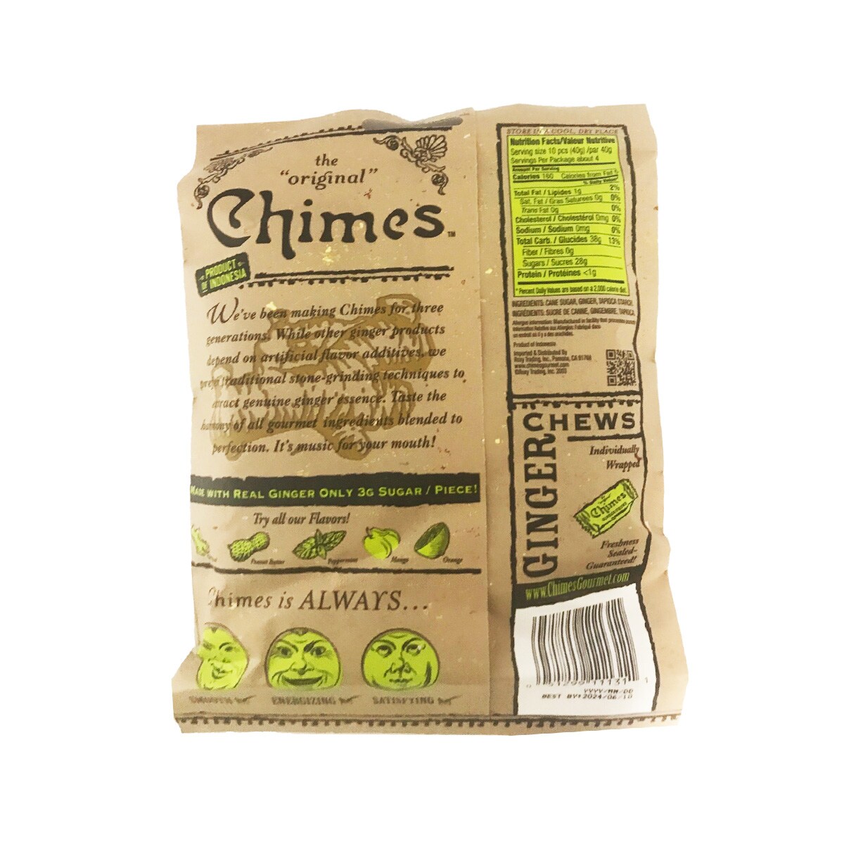 CHIMES GINGER CHEWS ORIGINAL ｜ T&T Supermarché