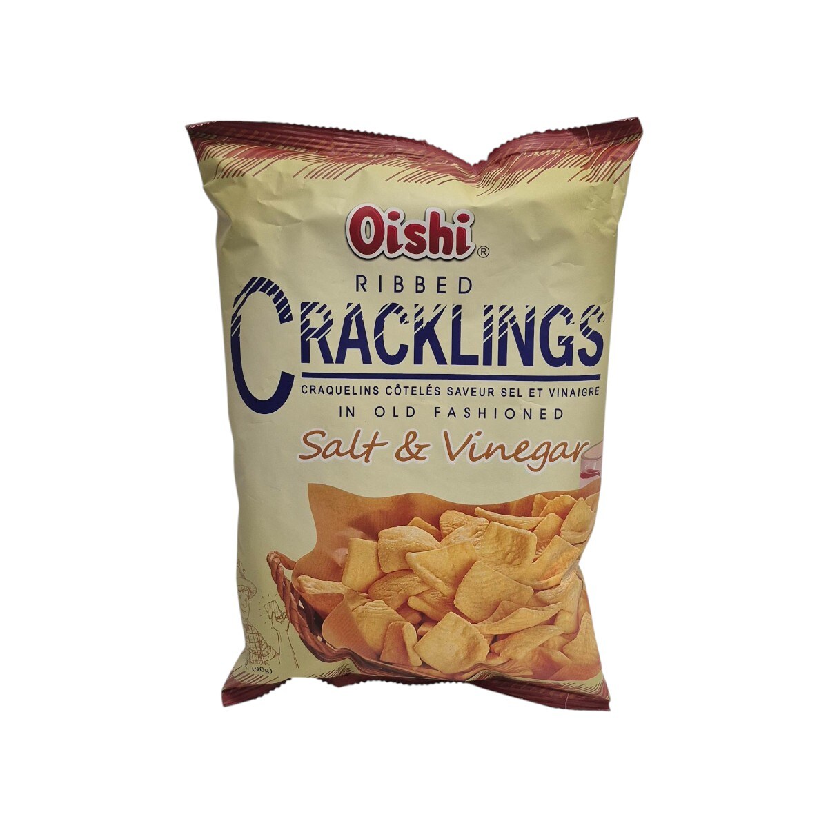 ★oishii★ Oishi Salt & Vinegar Cracklings (90g) ｜ 大統華超級市場