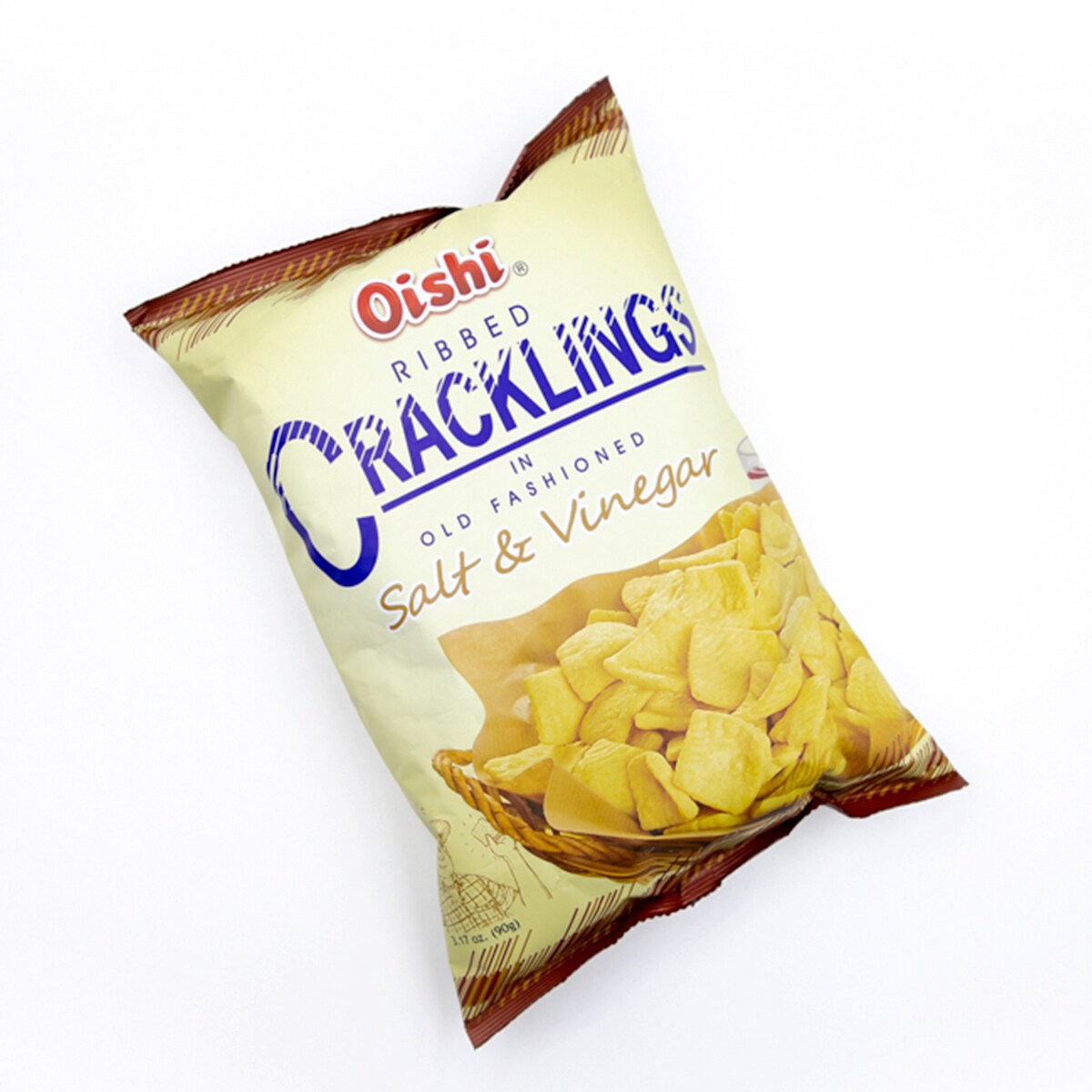 ★oishii★ Oishi Salt & Vinegar Cracklings (90g) ｜ 大統華超級市場