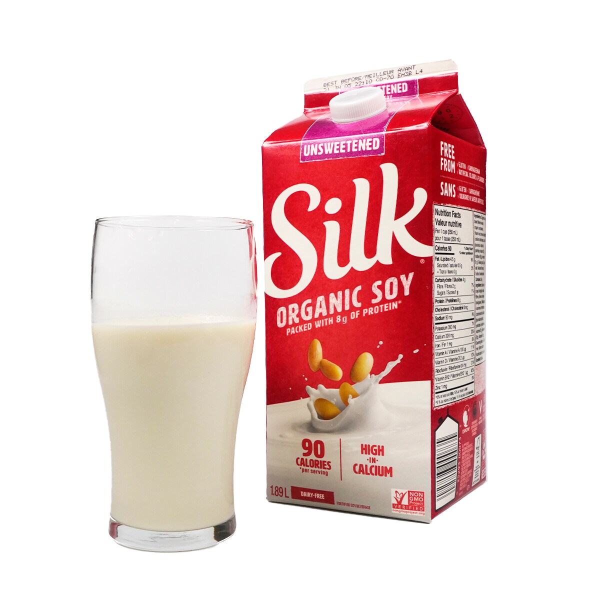 Silk Unsweetened Organic Soy Beverage (1.89L) ｜ 大统华超级市场
