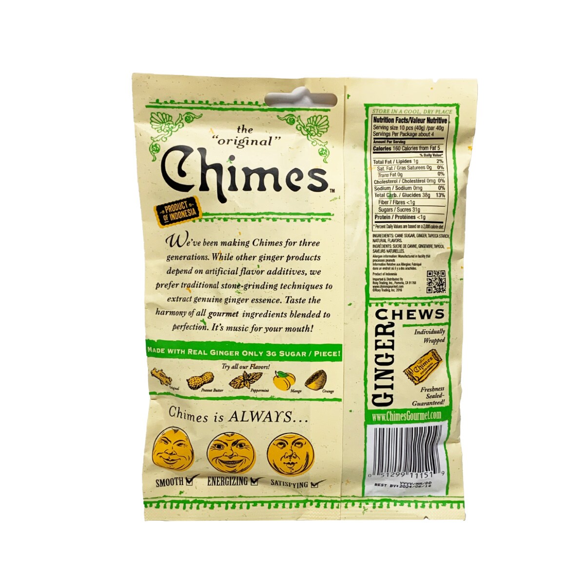 Chimes Mango Ginger Chews (141.8g) | T&T Supermarket