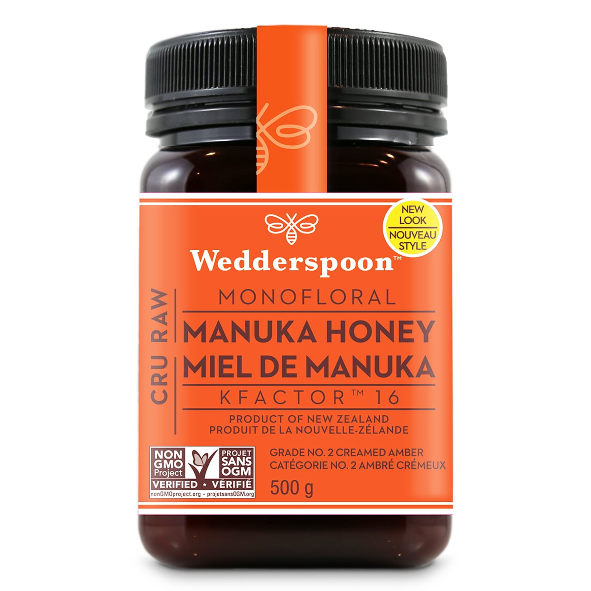 Wedderspoon Raw Manuka Honey Kfactor 16 (500g) | 大統華超級市場 Wedderspoon Raw Manuka Honey Kfactor 16 (500g) | 大統華超級市場