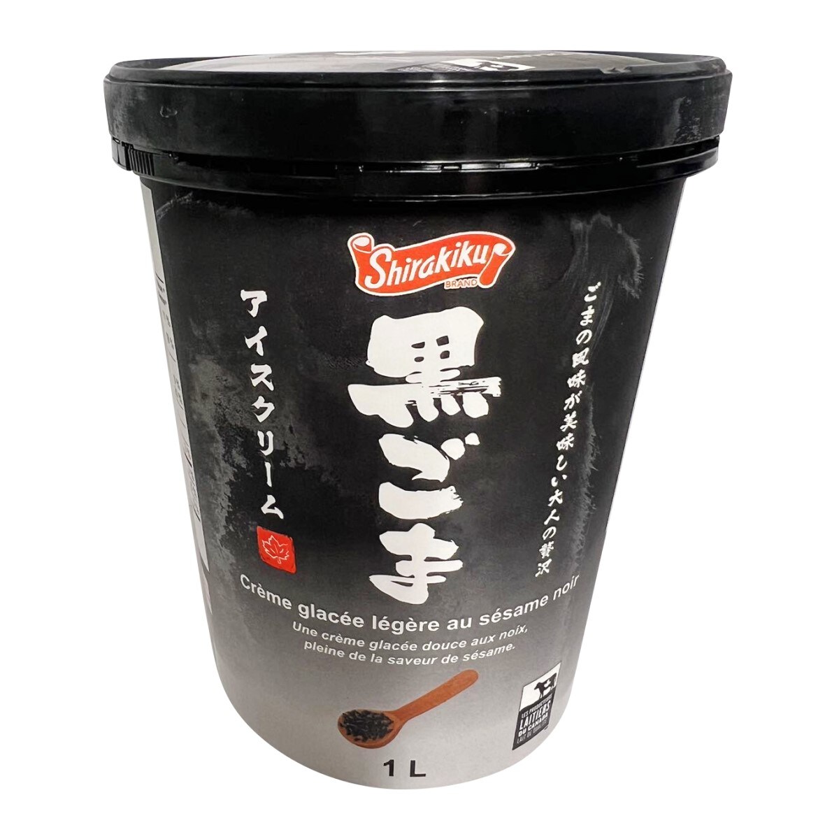 Shirakiku Black Sesame Ice Cream (1L) ｜ 大統華超級市場