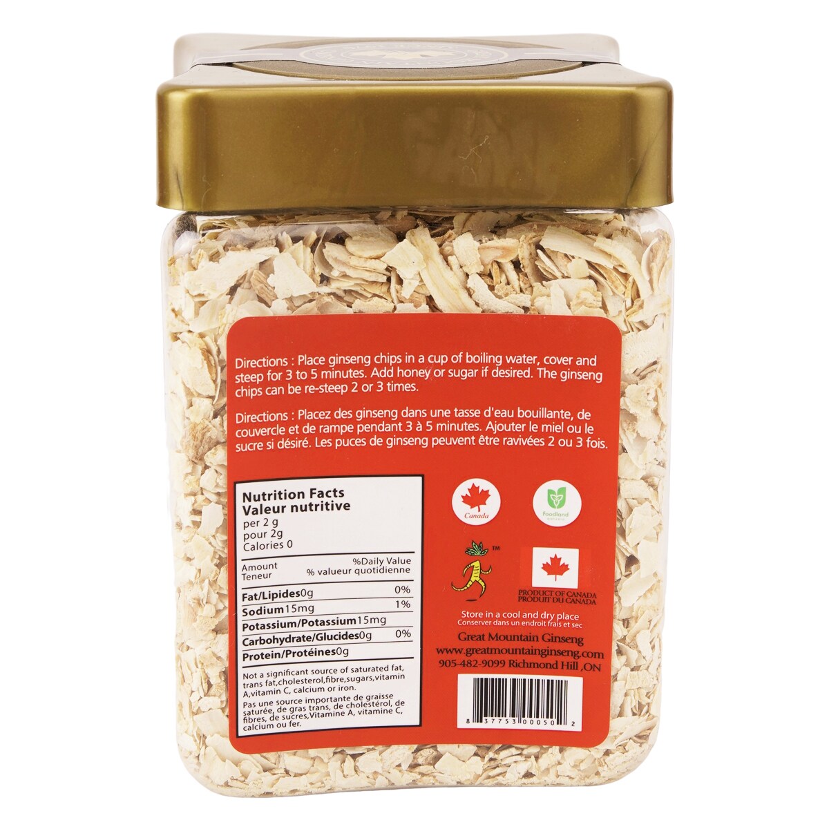 Great Mountain Canadian Ginseng Chips (227g) ｜ 大統華超級市場