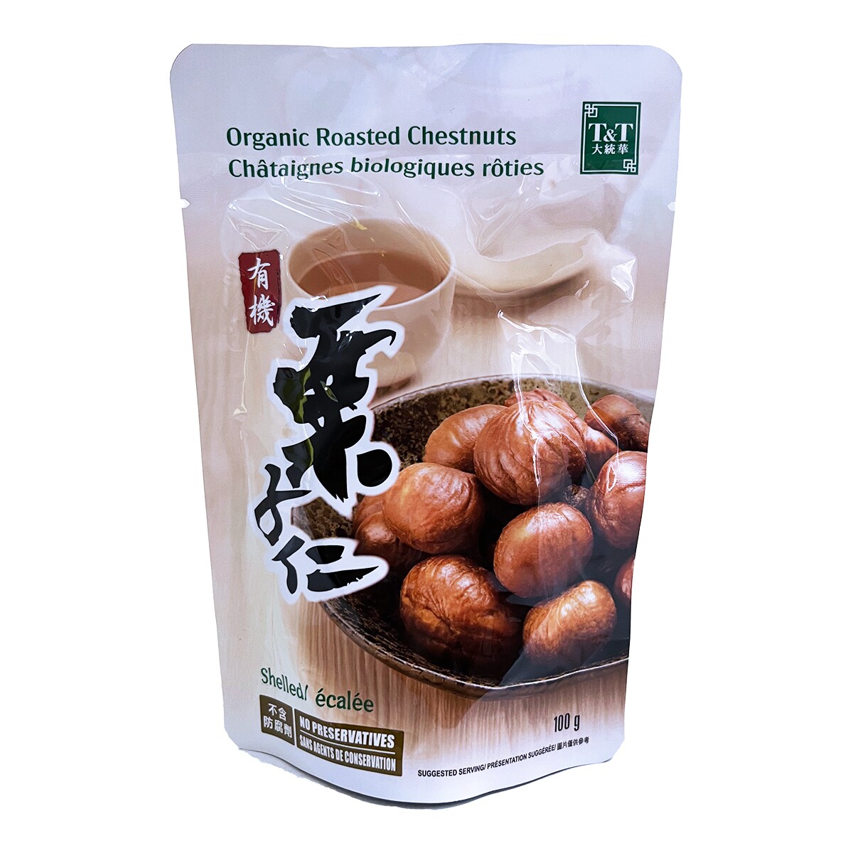 T&T Organic Roasted & Shelled Chestnuts (100g) ｜ 大統華超級市場